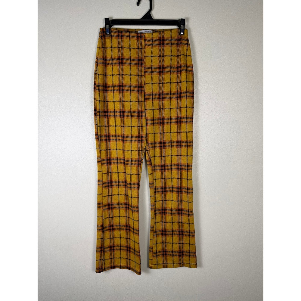Urban Outfitters Dark Academia Indie Clueless Plaid Pant Women S Flare High Rise